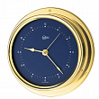 Часы кварцевые Barigo Regatta 684MSBL 120x40мм Ø100мм синий из полированной латуни