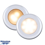 Светильник точечный врезной Batsystem Frilight Nova SMD 9475CVV 8-30 В 2 Вт 2400K/3000K хромированный без выключателя тёплый белый/белый свет