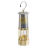 Лампа Дэви E.Thomas&Williams 4126N Cambrian Miners Ø90х250мм 15-20ч 100мл шахтерская с верхом из нержавеющей стали для Благодатного/Олимпийского огня