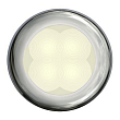 Светильник врезной водонепроницаемый LED Hella Marine Slim Line 2XT 980 500-721 12В 0,5Вт круглый корпус из полированной нержавеющей стали тёплый белый свет