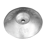 Магниевый анод Tecnoseal 00102MG Ø90x17мм 0,11кг дисковый для пера руля
