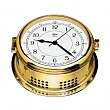 Часы-иллюминатор кварцевые Barigo Skipper 587MS 180x70мм Ø150 из полированной латуни