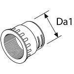 Муфта с внутренней резьбой из пластика Webasto 1320468A 90 x 30 мм