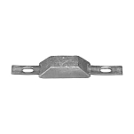 Цинковый прямоугольный анод Tecnoseal 00387 120x46х35мм с креплением 250x25x5мм
