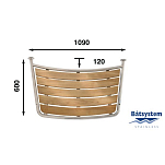 Транцевая площадка Batsystem PT1006030 1090 x 600 мм