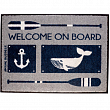  Дверной нескользящий коврик из полиамида Marine Business Welcome 41257 700x500мм серый