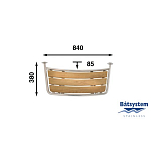 Транцевая площадка Batsystem PT8035 840 x 380 мм
