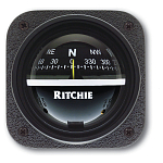 Компас Ritchie Navigation Explorer V-537 картушка 70мм 12В 95x95x92мм врезной вертикальный с конической картушкой чёрный