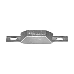 Цинковый прямоугольный анод Tecnoseal 00386 95x40х25мм с креплением 170x20x3мм