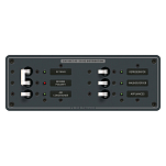 Панель выключателей Blue Sea Traditional Metal 8199 230В 100А 1 основной + 4 дополнительных автомата 267x95мм