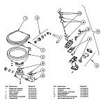 Комплект петель Johnson Pump AquaT 81-47267-01