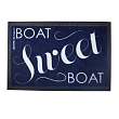 Дверной нескользящий коврик Marine Business Sweet Boat 41265 700x500мм из синего/белого полиамида и резины