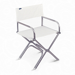 Кресло складное из алюминия и винила FORMA A6000VW 86 x 47 x 43 см белое