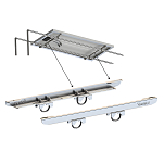 Монтажный кронштейн Uniteck Unifix 400WP 5205 диаметр труб 20-45мм для крепления солнечных панелей нержавеющая сталь 316L серебристый цвет