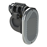 Горн туманный Marco Hurricane HR1/C 13408112 12В 20А 120дБ 300Гц 120х156х202мм электропневматический с хромированной решеткой для судна до 12м