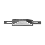 Цинковый прямоугольный анод Tecnoseal 00385/1 95x34х17мм скандинавского типа с креплением 165x15x3мм