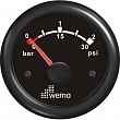 Индикатор давления масла чёрный Wema IORP-BB-0-2 12/24 В 0 - 2 бар