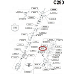 Верхний крепежный винт переходника Profurl 52179 M8 для C290