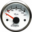 Индикатор давления масла белый/серебряный Wema IORP-WS-0-10 12/24 В 0 - 10 бар