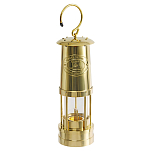 Лампа Дэви E.Thomas&Williams 4126L Cambrian Miners Ø90х250мм 15-20ч 100мл шахтерская с верхом из латуни для Благодатного/Олимпийского огня