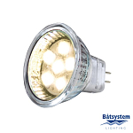Лампочка светодиодная Batsystem 94MR11LEDv 8-30В 2,5Вт 120Лм MR11 тёплый белый свет