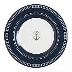 Набор десертных тарелок Marine Business Sailor soul 14003 205мм 6шт из синего/белого меламина