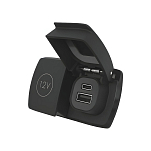 Панельная розетка USB-A/USB-C/12в Scanstrut Flip Pro Multi SC-MULTI-F2 10–30В 60Вт посадочный ⌀32мм водонепроницаемая устойчивая к УФ-излучению