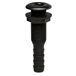 Сливная трубка из пластика Can-SB BS2353 3/4″ 94 мм черная со шланговым наконечником