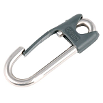 Карабин-крючок из нержавеющей стали c нейлоновым фиксатором Allen Brothers Wire Hook & Clip A4369 60 мм