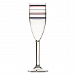 Набор бокалов для шампанского из метилстирола Marine Business Monaco 19105 220мм ø52мм 170мл 6шт синий/красный