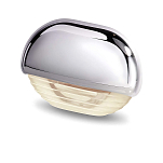 Светодиодная лампа Hella Marine 8560 Easy Fit 2JA 998 560-401 12/24В 0,5Вт 45x31,5мм кабель 100мм IP67 из хромированного пластика с белым теплым светом