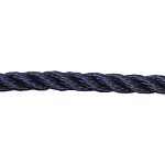 Трос синтетический якорный синий с карабином Marine Quality Cormoran 10 мм 10 м