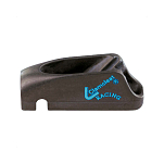 Стопор щелевой с направляющей Clamcleat Racing Junior Mk2 CL211MK2ANS2 55x16x20 мм анодированный для тросов 3-6 мм