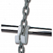Крюк на поручни для якорной цепи Trem N0322025 80x40мм для релинга Ø22-25мм из белого пластика