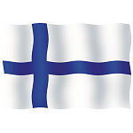 Флаг Финляндии морской из полиэстера 25 x 40 cм 25040-10025