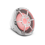 Сабвуфер DS18 NXL-10SUB/WH Ø254мм 35–250Гц 300-600Вт 2-4Ом IP65 светодиодная RGB-подсветка из белого полипропилена