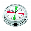 Часы кварцевые Barigo Viking 611CRFS с радиосекторами 155x35мм Ø130мм из хромированной латуни