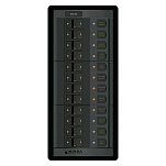 Панель выключателей Blue Sea 360 Panel System 1223 12В 100А 12 автоматов 124x273мм