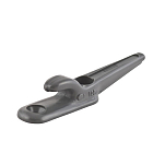 Утка со стопором Allen Brothers A.124 63мм для троса Ø6мм из черного нейлона