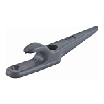 Утка со стопором Allen Brothers A.130 92мм для троса Ø8мм из черного нейлона