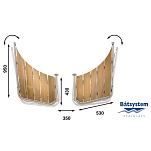 Транцевая площадка Batsystem PS55 950 x 430 x 530 мм