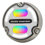Светильник подводный Hella Marine Apelo A2 2LT 016 148-001 12/24В до 3000лм IP68/IP69 с Edge Light RGB анодированный алюминий