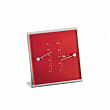 Термогигрометр домашний Barigo Modern Home 215R 120x120мм красный из нержавеющей стали и оргстекла