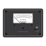 Аналоговый вольтметр с панелью Blue Sea Traditional Metal 8015 8-16В для 3 АКБ