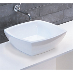 Раковина квадратная керамическая Foresti & Suardi L010.BCO 430x430x160мм белая