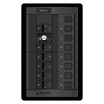 Панель выключателей с дифавтоматом Blue Sea 360 Panel System 1503 120В 30А 30мА  5 автоматов 124x197мм
