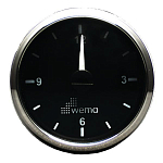 Кварцевые часы Wema IMCR-BS 110661 12/24В Ø62мм вырез Ø52мм чёрные/нержавейка