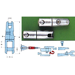Вертлюг якорный из нержавеющей стали AISI 316 Marine Quality SS130201