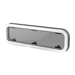 Иллюминатор неоткрывающийся Lewmar Standard Portlight 393410200 646x191x4мм размер 4 с отделкой из белого пластика