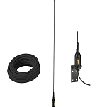 Антенна AIS Glomex SGA100SBBK 161,975-162,025МГц 50Вт 970мм со встроенным кабелем 20м